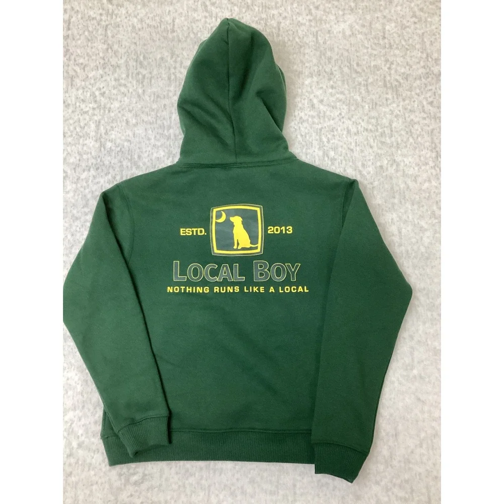 Local Boy Outfitters Youth Tractor Hoodie Green Youth Medium Y-M NWT.